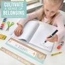 2 x Desk Name Tags for Classroom -25 Student Name Plates for Classroom Kindergarten, Preschool, 1st, 2nd & 3rd Grade, 13x3 Teacher Nameplates for Student Desks, Boho Nametags