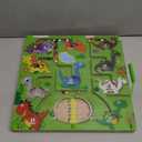 2 in 1 Magnetic Color and Number Maze, Montessori Educational Wooden Puzzle Toy for Kids Ages 3-13, Double-Sided Alphabet Counting Game Board for Fine Motor Skills, Preschool Learning Gift