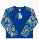 Halcurt Women's Built in Bra Rash Guard Long Sleeve Swimwear UPF 50 Two Piece Swim Shorts and Tops 4X