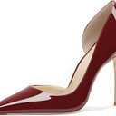 Women's 3.9 Inch Pumps Pointed Toe Stiletto Heels Shallow Mouth High Heels Party Night Club Wedding Dress Shoes US 9.5