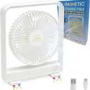 Magnetic Fan for Cruise Ship - Magnetically Sticks on Cabin Ceilings and Walls - Ultra Thin Yet Powerful 3-Gear, Portable & Cabin Approved, Rechargeable Battery - The Original Portable Cruise Fan 2026