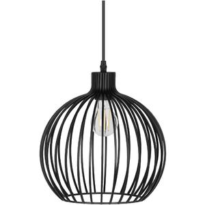 LEDVANCE Sylvania 11" Pendant Light Fixture, 1-Bulb, Adjustable Heigh with Accessories, Hardwire, Black Matte Finish - 1 Pack (63591)