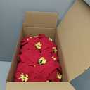 2 Pack 18" Lighted Large Artificial Poinsettias for Outdoors LED Poinsettia Flowers Artificial Faux Poinsettia Plants Poinsettia Christmas Decorations for Office Home Kitchen Decor (Red)