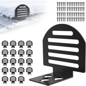 Snow Guards for Metal Roofs 20pack,Metal Roof Snow Guard, Black Icesnow Stoppers,Latest Reusable Icesnow Stoppers