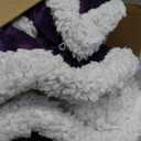 Electric Heated Blanket 72"x84" Full Size Flannel & Sherpa - 4 Heat Settings & 10H Auto Shut Off for Safe Overnight Use, Fast Heating, Machine Washable for Bed, Couch, Office - Purple