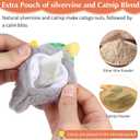 Flapping Brid Cat Toy - Interactive Cat Exercise Toy with Lifelike Bird Chirp Rechargeable Cat Catnip Toys for All Breeds