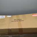 MESAILUP 44 inch Premium Clear Acrylic Rectangle Coffee Table for Living Room, Mid Century Transparent Waterfall Lowtea Table, Large Size Table (44"x16"x16") Fit for 3-4 Seat Sofa