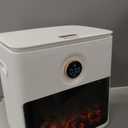 Towel Warmer, 25L Large Luxury Towel Warmers for Bathroom with 3D Flame Screen, Auto Shut Off Even Heated Hot Towel Warmer Bucket for Towels, Bathrobes, Blankets, PJ's, Ivory White