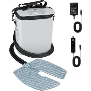 Cold Therapy Machine with Programmable Timer, Ice Machine for Knee After Surgery, Knee Replacement Recovery System for Pain Relief Cryo Compression Pad for Shoulder, Hip, Ankle, Sports Injuries