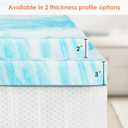 Sweetcrispy Mattress Topper King, 3 Inch Thick Memory Foam Gel Infused Cooling Toppers Pad for King Size Bed, Sleeper Sofa, RV, Camper, CertiPUR US Certified, Ventilated and Breathable