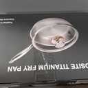 9.4'' Titanium Pans for Cooking Pure Healthy Titanium Frying Pan