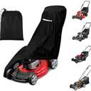 Outdoors Lawn Mower Cover - Heavy Duty 420D Polyester Oxford Waterproof UV Protection Universal Fit Push Lawn Mower Storage with Drawstring & Cover Storage Bag, Waterproof Lawnmower Covers for Outdoor
