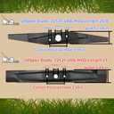 72531-VR8-M00&72511-VR8-M00 21" Mower Blade Kit Compatible with Hon da HRB215 HRB216 HRB217 HRM215 HRR216 HRS216 HRT216 HRN216 Propelled Lawn Mower 2 Pack