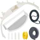 WE49X20697 Dryer Repair & Maintenance Kit with WE18X25100 Lint Filter, Compatible with Select GE Dryers Includes WE3M26 Bearing, WE12X83 Idler Pulley, Drive Belt, Felt Seal & Glide Slides