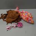 60s 70s Hippie Outfits Kids Girls Costume Fringe Vest Peace Flared Pants Accessories Set (12-14 Years, Brown)