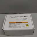 Homemory Realistic Flickering Battery Operated Candles, LED Fake Electric Candle with Remote Control and Timer, Flameless Candles for Home, Christmas Decoration, White, Set of 3 (D3"xH4"5"6")