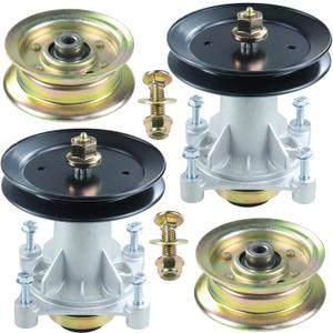 2 Pack 587819701 Spindle Assembly Kit with 532199789 Pulley 177968 Pulley Replaces 587819701, 532187281, 587253301, 587820301, 587125401, 532187292, 532192870, 187281, 187292, 192870, 21549012