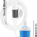 Outdoor Shower & Portable Rinse Kit, 10-Piece Portable Camping Shower with USB Rechargeable Pump, Hose and Multi-Spray Showerhead, Pumps Water from Bucket for Camping, Travel, Pet Bath, Plant Watering