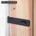 HILLMASTER Heavy Duty Door Hasp Latch 7-3/4" Extra Thick Steel Safety Gate Door Lock Padlock Clasp Hasp Lock Latch for Fence Gate Barn Door Shed Closet Cabinet, Black Finish