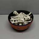 LemonRoad 3 Sets Halloween Skeletons Candy Bowls Plastic Trick or Treat Candy Bowls Large Party Plastic Serving Tableware Holders for Halloween Party Supplies and Decorations Indoors