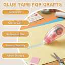 5 x Double Sided Tape Roller, 6Pack - 16.4Ft(5M) Scrapbook Supplies