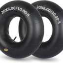 GICOOL 20x8.00-8, 20x10.00-8 Inner Tubes, 2 Pack with TR-13 Valve Stem, Heavy-Duty Replacement Tubes for Lawn Mowers, Tractors, Riding Mowers, Golf Carts, Scooters, Go Karts, Wagons, Garden Trailers