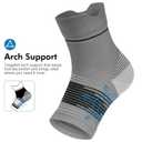 PAPLUS 6 Pairs Plantar Fasciitis Socks for Men & Women, Ankle Brace Compression Socks with Arch Support for Achilles Tendonitis, Heel Pain, Swelling & Arthritis Relief, Black, Gray, White, X-Large