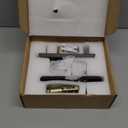 Glass Door Knobs for Interior Doors - Vintage Crystal Privacy Bedroom & Bathroom Door Knob with Lock - Diamond Cut Door Handle - Oil Rubbed Bronze Finish (1 Pack)