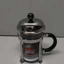 Bodum 17oz Chambord French Press Coffee Maker, High-Heat Borosilicate Glass, Polished Stainless Steel  Made in Portugal (Chrome)