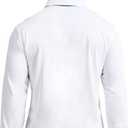 Men's Business Long and Short Sleeve Polo Shirts Mercerized Cotton Blend Casual Stylish Collared Shirts (M)