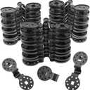 100Pcs Shade Cloth Clips - Black Round Plastic Sun Shade Clip,Shade Cloth Heavy Duty Lock Grip for Sun Shade Net,Gardening Shade Cloth,Anti Bird Netting Windproof Awning Clamp