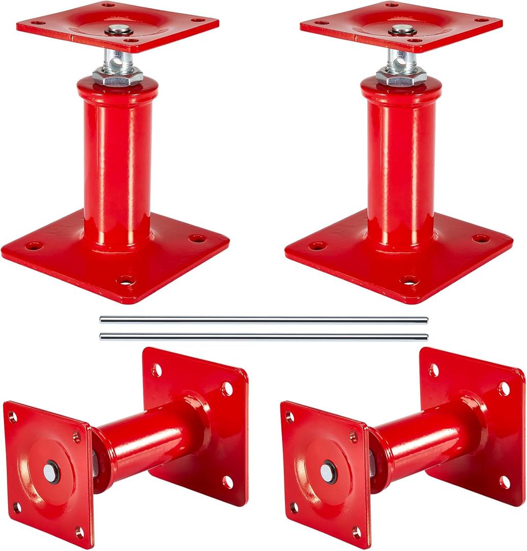 4 Pack House Jacks for Leveling Crawlspace, 7" - 11" Height Range, 11023 lbs Max Load Capacity, House Floor Jacks Post Pole for Leveling