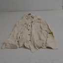 NOLLSOM Casual Shirts for Women Long Sleeve Button Down Blouses Fall 2025 Solid Color Trendy Tops with Pocket, Size L