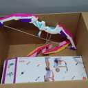 HYES 2 Pack Bow and Arrow for Kids, LED Light Up Archery Set with 24 Suction Cup Arrows, 2 Hanging Targets, 6 Score Targets & 2 Quiver, Indoor Outdoor Sport Toys for Girls Ages 4-12