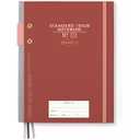 DesignWorks Ink Standard Issue Planner Notebook No. 3 Journal with Lined Pages, Elastic Closure, Pen Holder, and 3 Ribbon Markers for Work, Writing, Journaling - 6.75" x 8.5" - Green