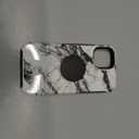 OtterBox + PopGrip Symmetry Series Case for iPhone 12 and iPhone 12 PRO (ONLY) - Retail Packaging - White Marble