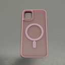 Newfuture Designed for iPhone 11 Case with Strong Magnetic [13 FT Military Drop Protection] [Compatible with Magsafe] Slim Translucent Matte Shockproof with Anti-Fingerprint Phone Case, Chalk Pink