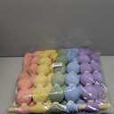 KaloKalo Macrame Wall Hanging Extra Large Handmade Tapestry Boho Decor Natural Cotton Rope Ball Textile Fiber Yarn Candy Wall Art for Livingroom Bedroom Wedding Party 35.4" L by 33.8" H - Macaron