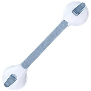 SlipX Solutions 17” Safe Grip Shower Grab Bar, Extra Long Suction Cup Handicap Grab Bars for Seniors, Heavy Duty Pry-Lock Suction Cups for Bathtub, Bathroom Accessories No-Drill, No Tools, Removeable
