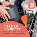 Microwave Rice Cooker Steamer, Microwave Pasta Cooker with Strainer, 2 L Microwave Cookware Set for Rice, Pasta, Vegetables, Quinoa, Oatmeal, Ramen Non stick (orange)