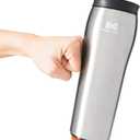 Mighty Mug | The Untippable Mug | Grips When Hit, Lifts for Sips | Insulated Stainless Steel Tumbler | Cupholder Friendly | Gifts for Women Men All | Leakproof | 6 Hours Hot / 24 Cold | 16oz | Silver