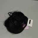 HOOJIH Messy Bun Hair Piece, Claw Clip in Straight Hair Bun 9 Inch Short Ponytail Extension with Bendable Metal Wire Hair Pieces for Women Fake Hair Bun DIY Styles - Black