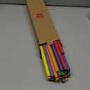 HILAZA 30 Pieces Rhythm Sticks for Kids Bulk, 12 Inch Wood Music Lummi Stick, 6 Colors (Multicolour)