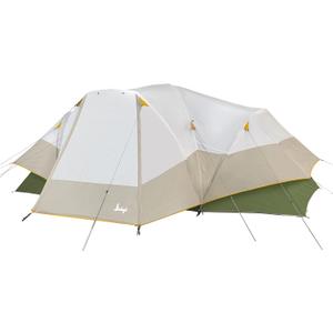 Slumberjack Aspen Grove 8 Person Hybrid Dome Family Camping Tent with 2 Rooms, Room Divider, Separate Entries, Full Fly, and Vestibule Storage