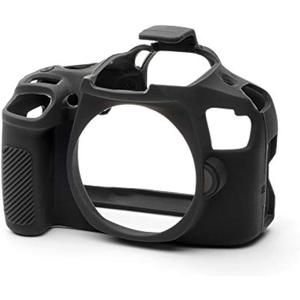easyCover Protective Case Silicone Cover for Canon T6 / T7 / T100 / 4000D (Black)