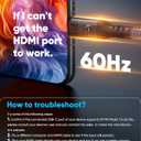 Highwings USB C to HDMI Cable 6.6FT(4K@60Hz), High Speed Type C to HDMI 2.0 Cord, [Thunderbolt 3/4 Compatible] with iPhone 16 Pro/15 Pro/Max, MacBook Pro/Air 2023, iPad Pro, Surface Book 2 (Grey)