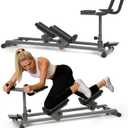 EVERYMATE Exercise Crawler Machine, Spine Twist and Stretch Trainer, Full Body Cardio Machine, Builds Core Strength, Home Gym Equipment with Adjustable Hand Grips & Knee Support, Basic Model+LCD, 50"L