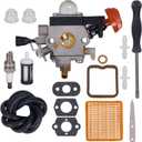 FS131 Carburetor for Stihl 4180-120-0617 FS131 FS131R HT131 HT133 KM131 KM131R FS311 Brushcutter Trimmer - with 4180 141 0300 Air Filte & 4180-007-1005 Valve Clearance Setting Kit