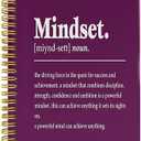 Knibeo Mindset Inspirational Notebooks Journal - Anti Anxiety Notebook, 5.5×8.3 Inch Inspirational Spiral Bound Notebook with 164 Pages, College School Supplies(Violet), Set of 2