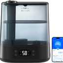 GoveeLife Smart Humidifiers for Bedroom, 6L Cool Mist Top Fill for Large Room, Humidity Sensor, Auto Mode, 60H Quiet Runtime, Schedule, WiFi Humidifier for Baby Plant, Compatible with Alexa, Black